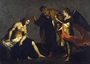 Alessandro Turchi Saint Agatha Attended by Saint Peter and an Angel in Prison USA oil painting artist